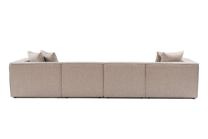 Atelier Del Sofa Sofá Esquinero L1-O1-O1-1R Beige Arena Lino 350cm 190cm